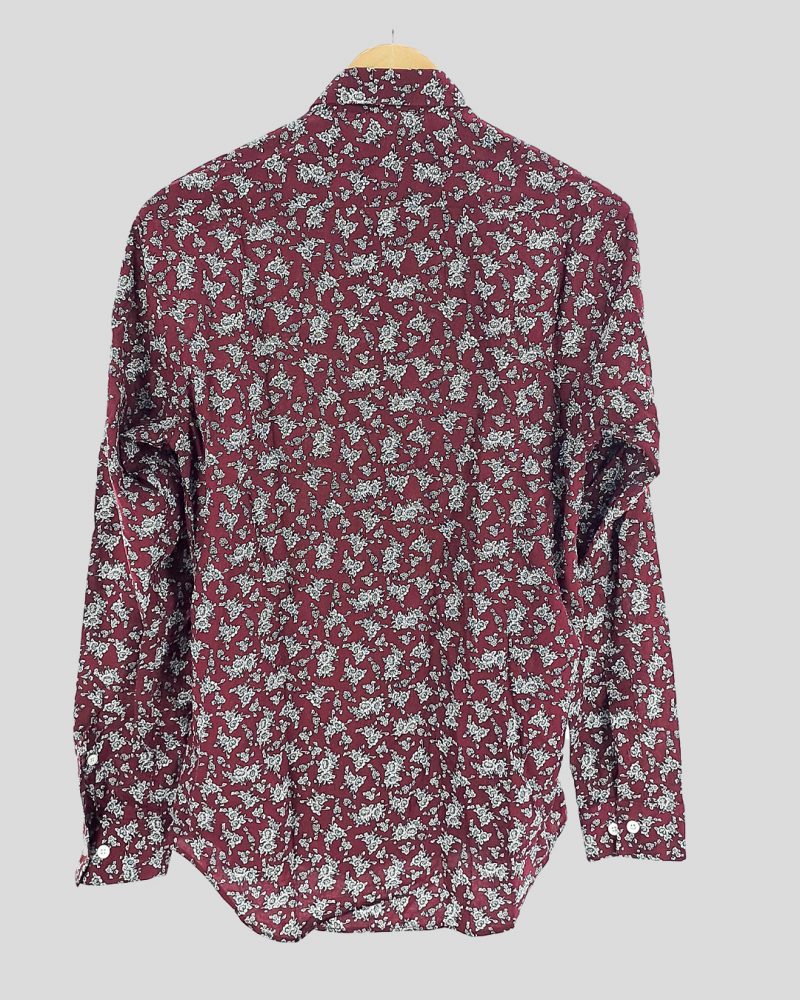 Camisa Manga Larga Hombre Burgues de Mujer Talle L