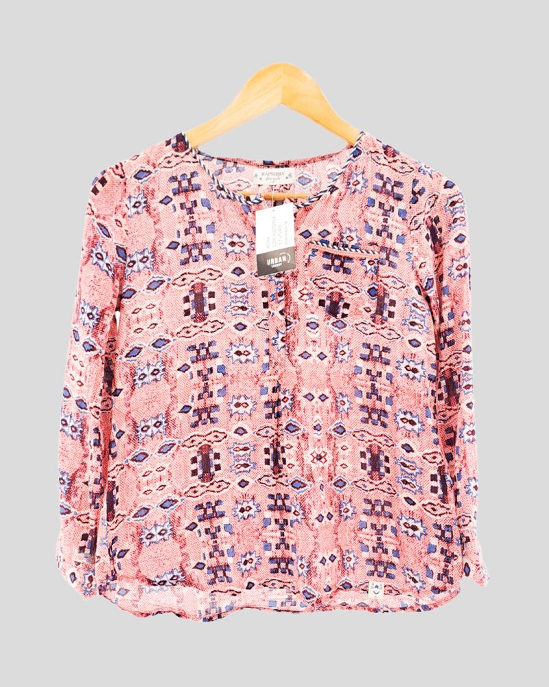 Blusa Manga Larga Liviana Rapsodia de Chica Talle 12