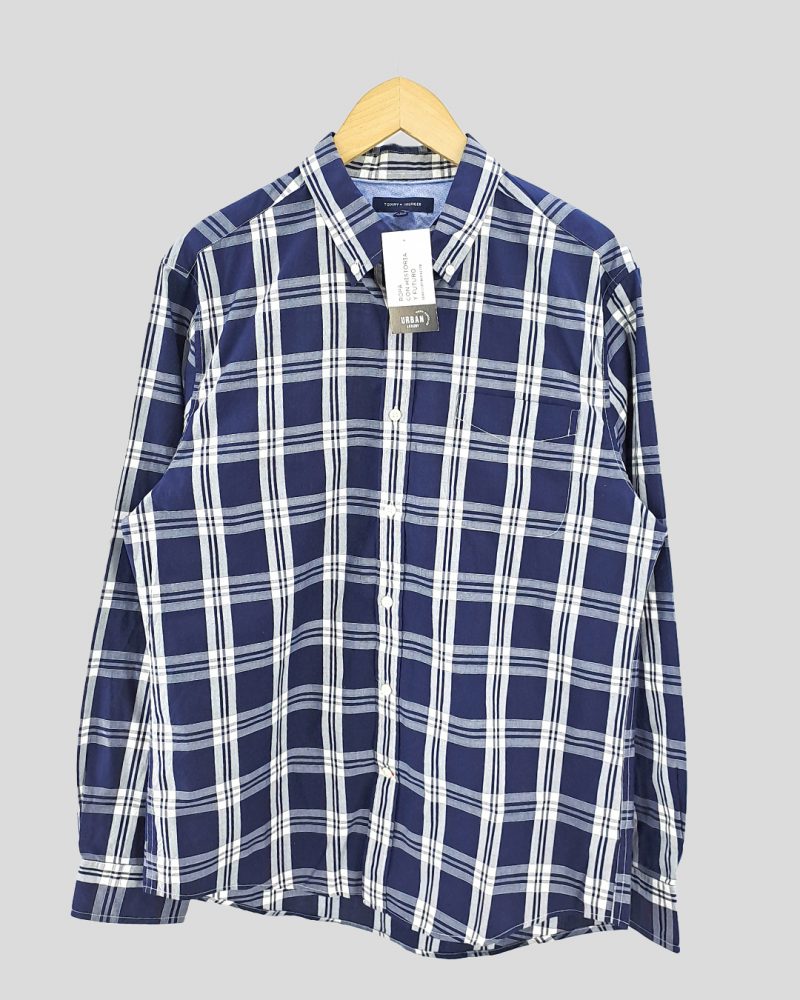 Camisa Manga Larga Hombre Tommy Hilfiger de Hombre Talle L