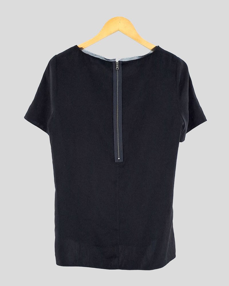 Blusa Manga Corta Tahari de Mujer Talle M