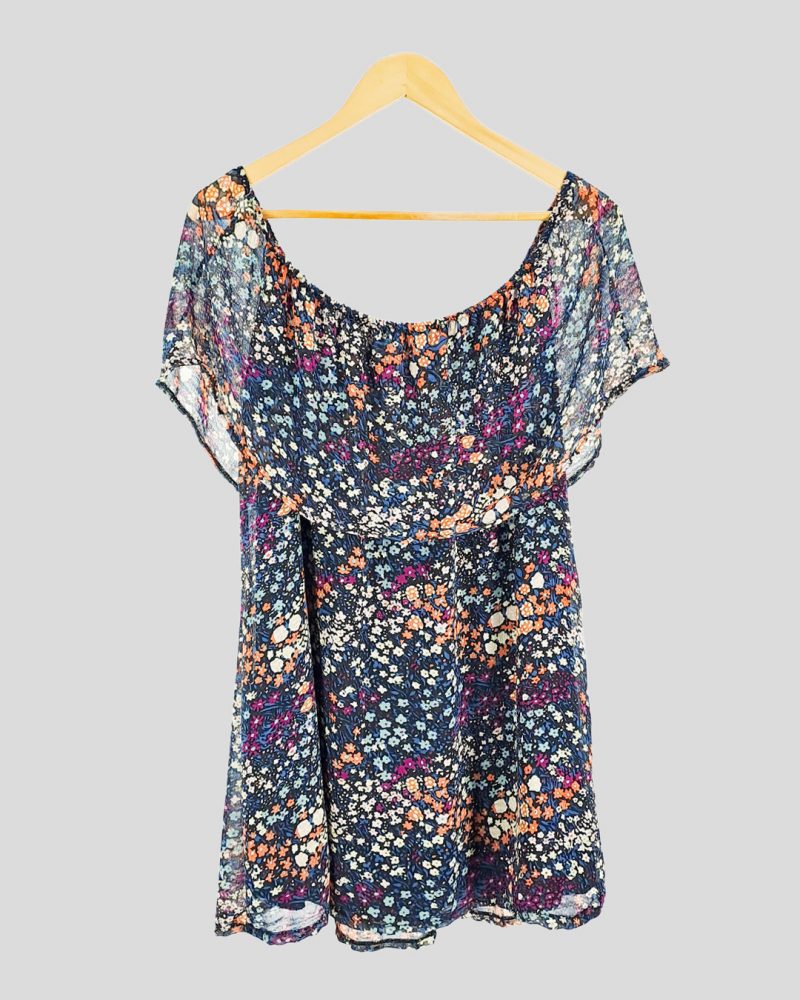 Blusa Manga Corta Marca Nacional de Mujer Talle L