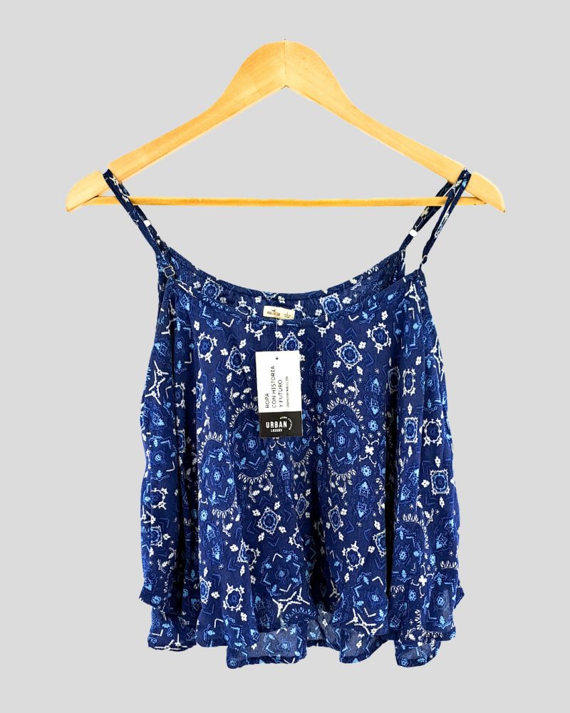 Blusa Sin Mangas Hollister de Mujer Talle L