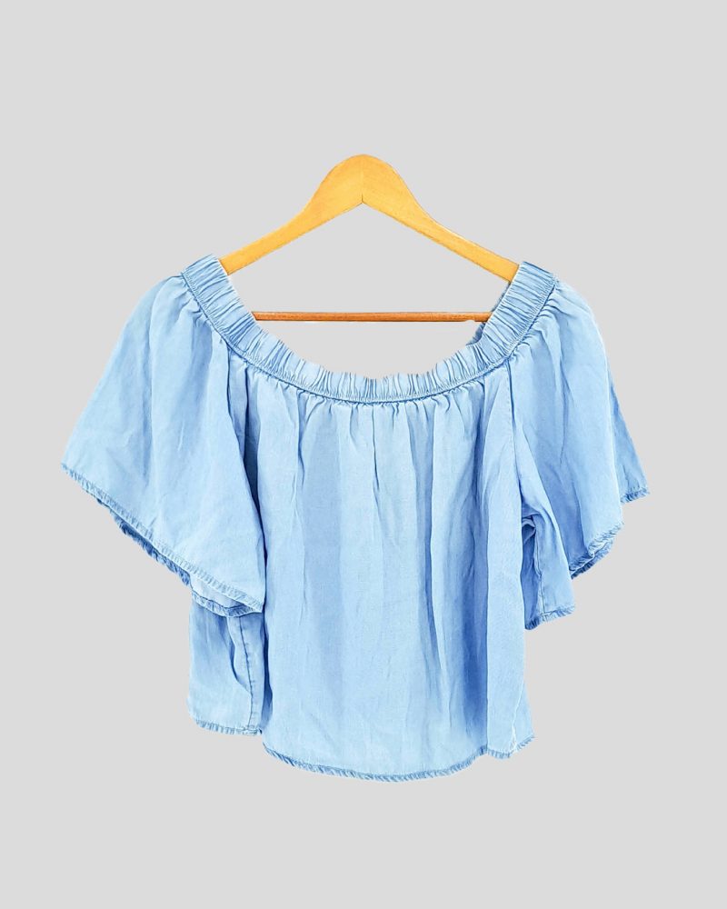 Blusa Manga Corta Mango de Mujer Talle M