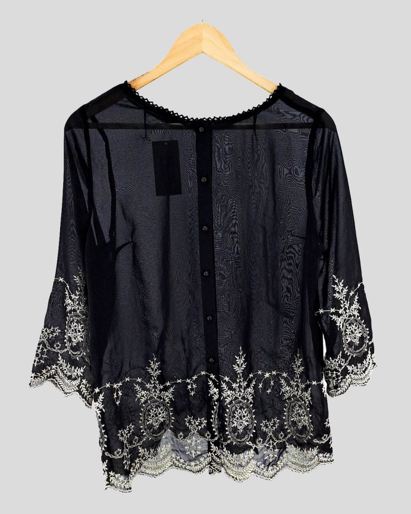 Blusa Manga Larga Liviana Forever 21 de Mujer Talle L