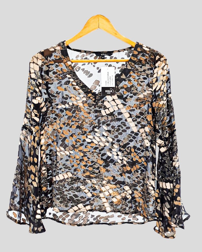 Blusa Manga Larga Liviana Kill de Mujer Talle 38