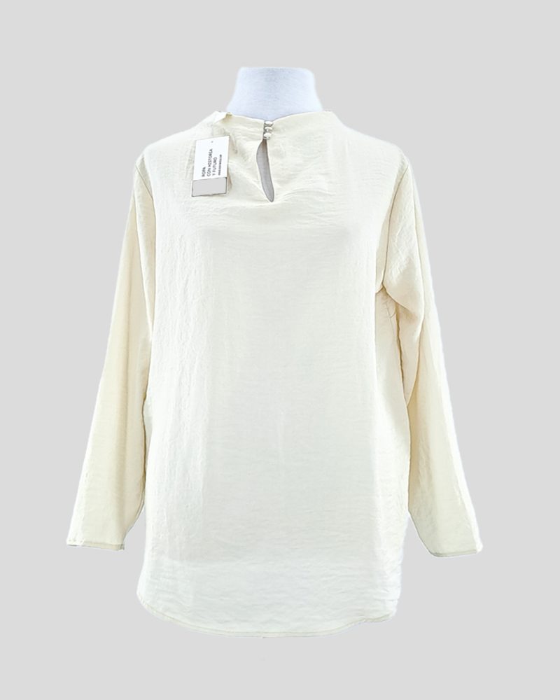 Blusa Manga Larga Liviana H&M de Mujer Talle 40