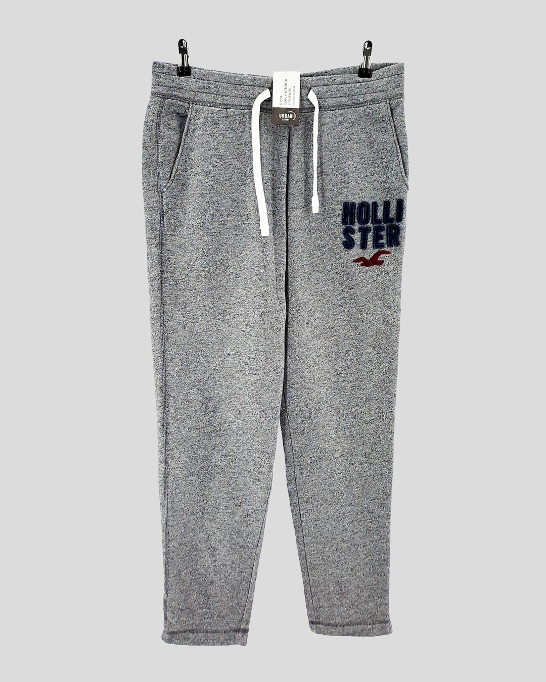 Jogging hollister gris sale