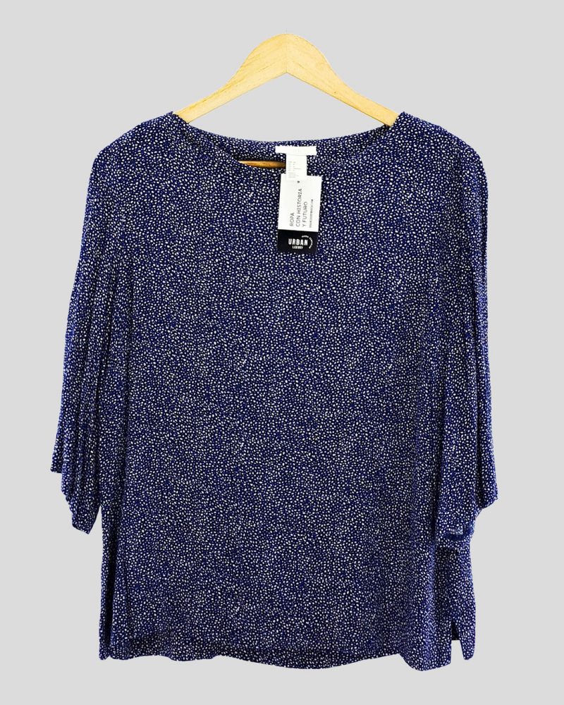 Blusa Manga Larga Liviana H&M de Mujer Talle 36