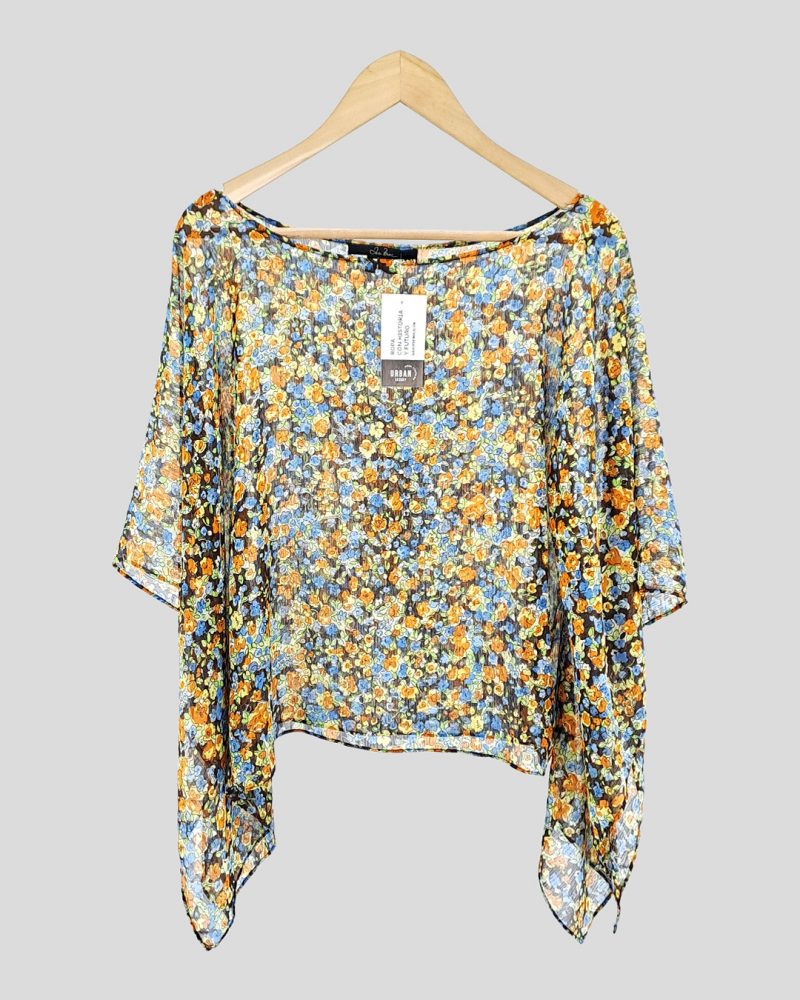 Blusa Manga Corta Marca Nacional de Mujer Talle S