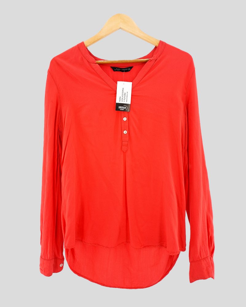 Blusa Manga Larga Liviana Zara de Mujer Talle S