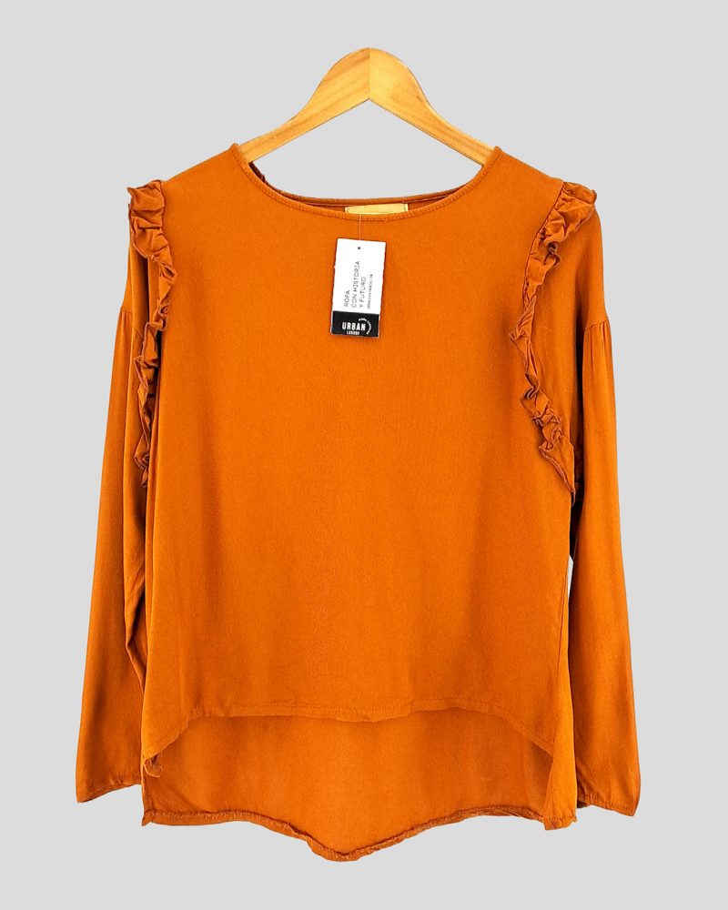 Blusa Manga Larga Liviana Marca Nacional de Mujer Talle S