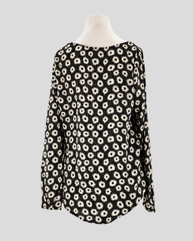 Blusa Manga Larga Liviana Caviar de Mujer Talle M