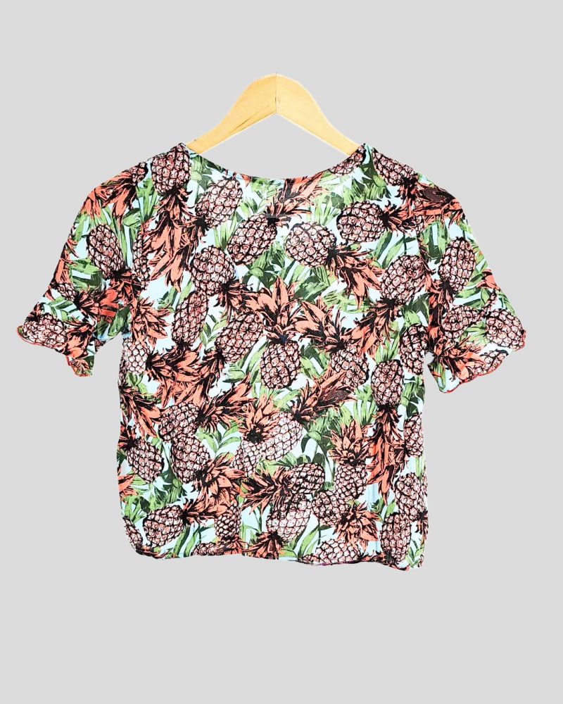 Blusa Manga Corta Marca Nacional de Mujer Talle S