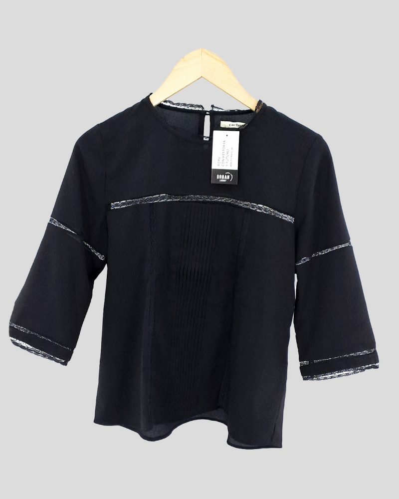 Blusa Manga Larga Liviana Cacharel de Mujer Talle 40