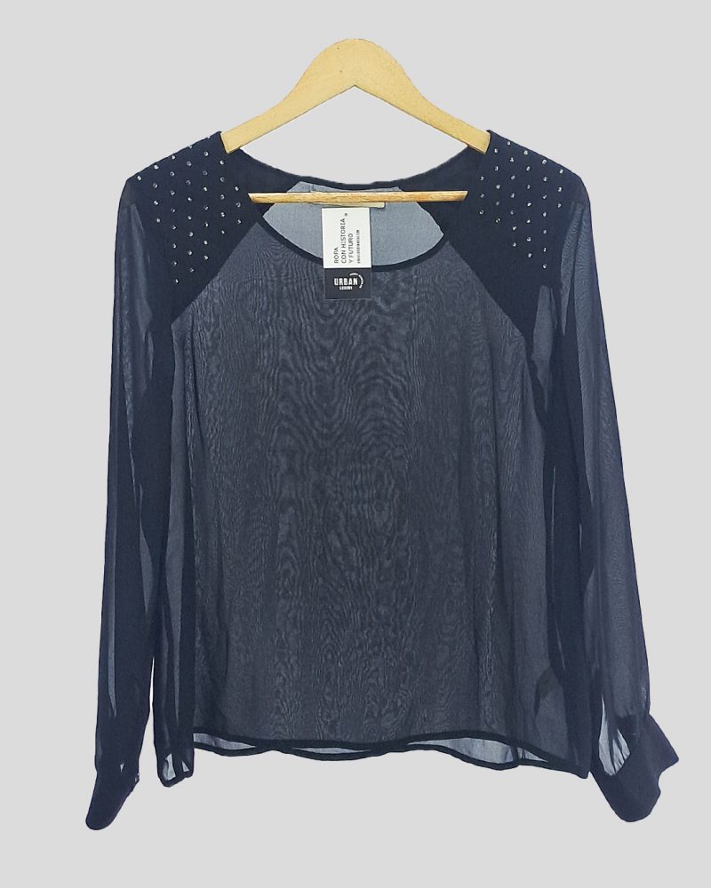 Blusa Manga Larga Liviana Akiabara de Mujer Talle 2