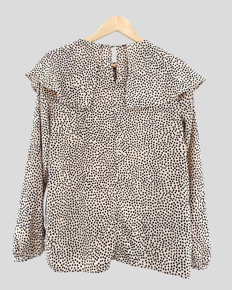 Blusa Manga Larga Liviana Zara de Mujer Talle M