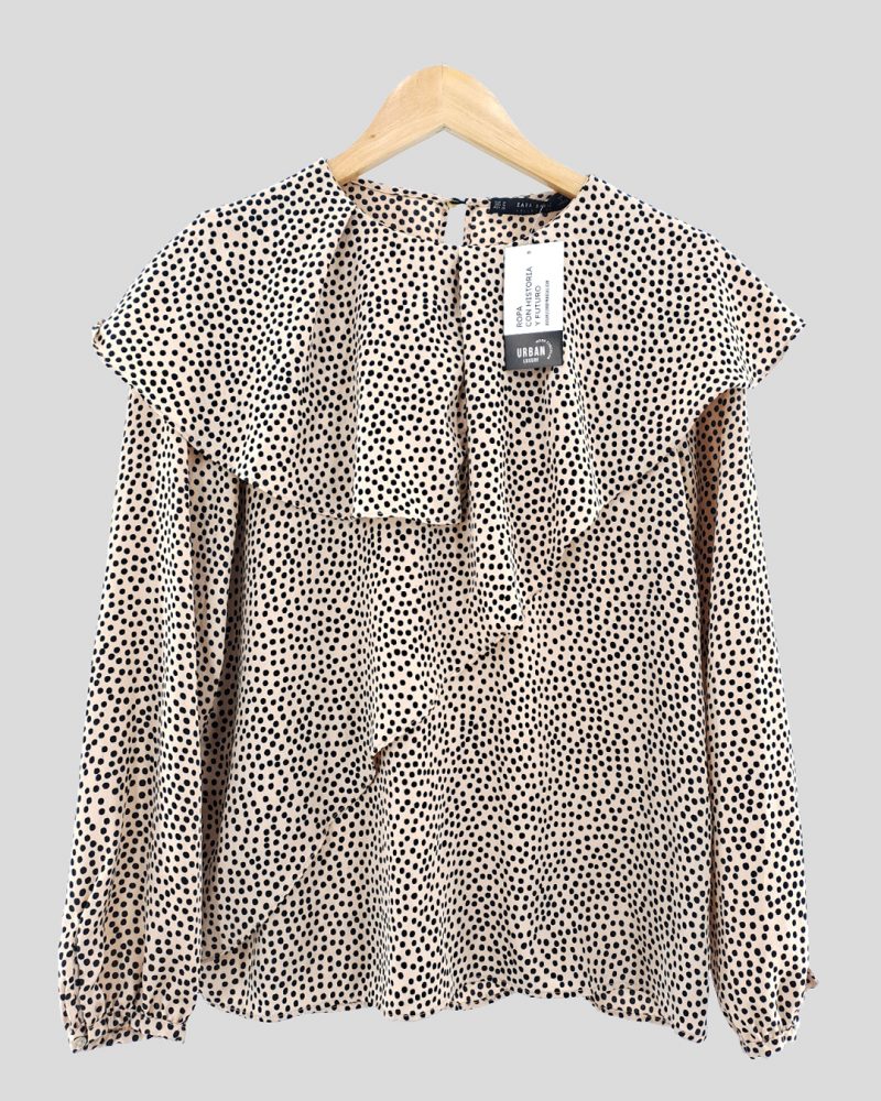 Blusa Manga Larga Liviana Zara de Mujer Talle M