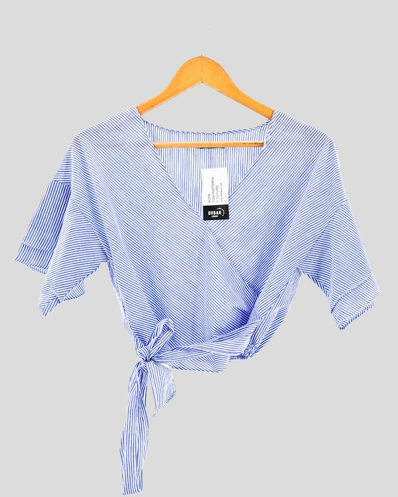 Blusa Manga Corta Trafaluc de Mujer Talle S