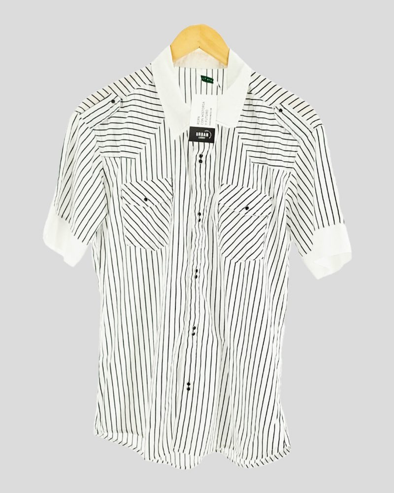 Camisa Manga Corta Hombre Siamo Fuori de Hombre Talle L