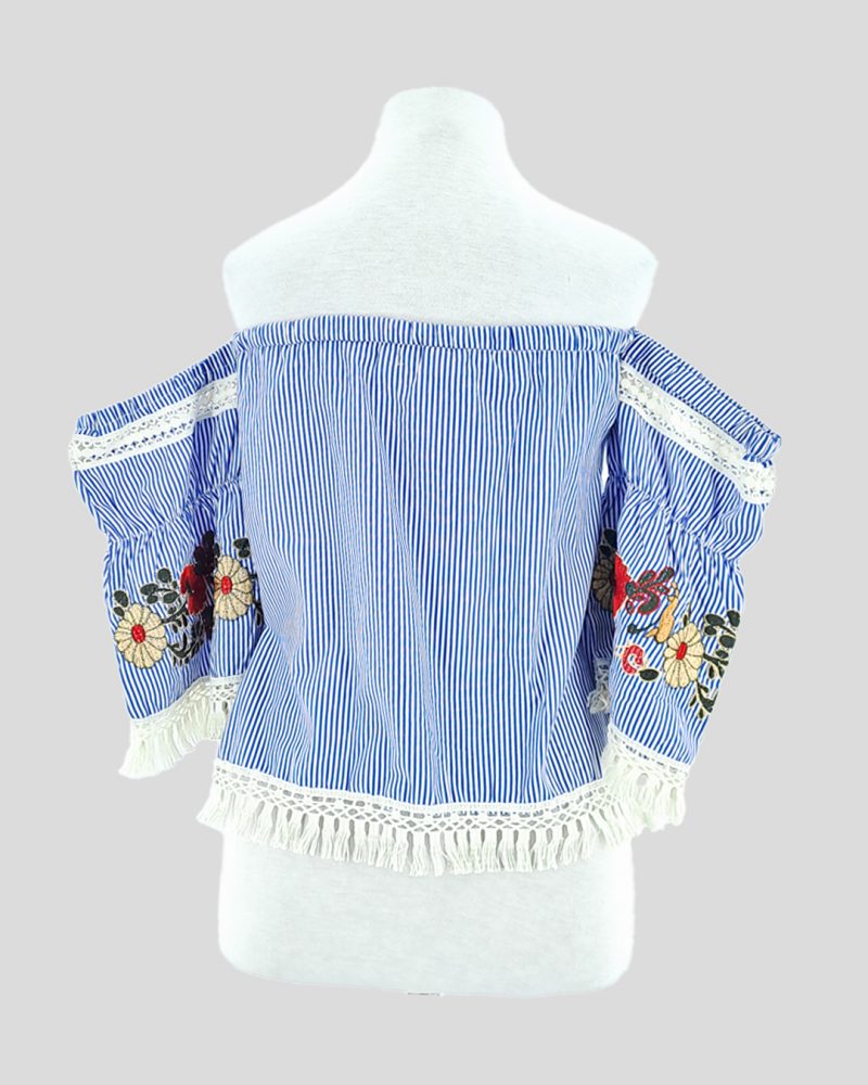 Blusa Manga Corta Marca Nacional de Mujer Talle M