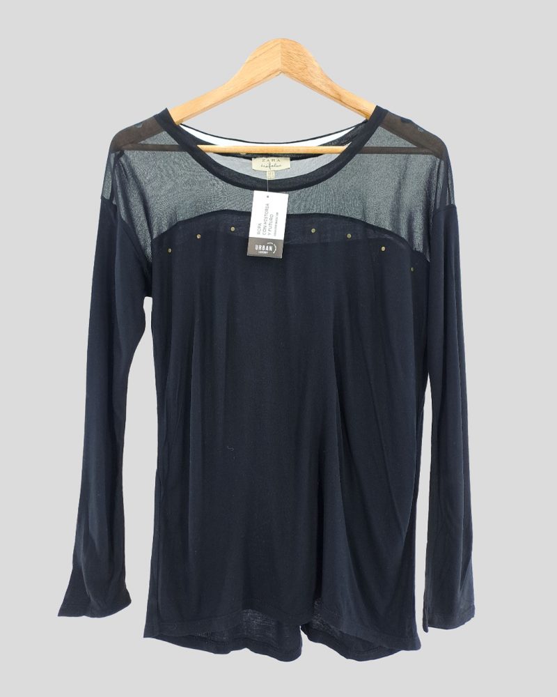 Blusa Manga Larga Liviana Zara de Mujer Talle S