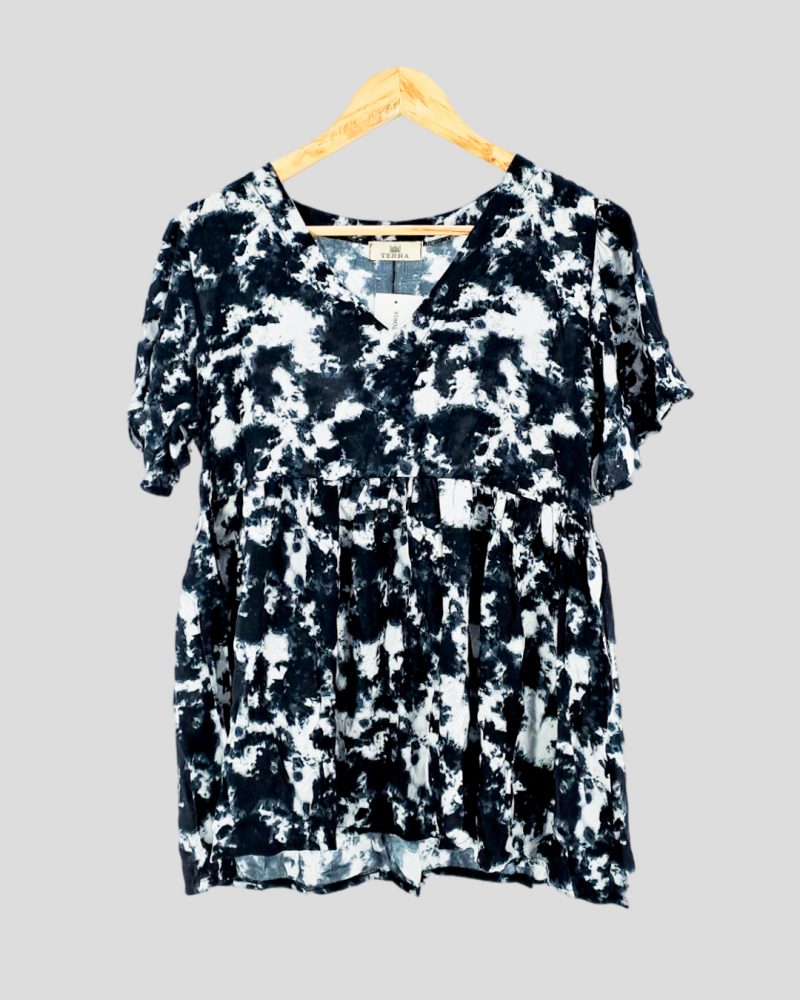 Blusa Manga Corta Marca Nacional de Mujer Talle M