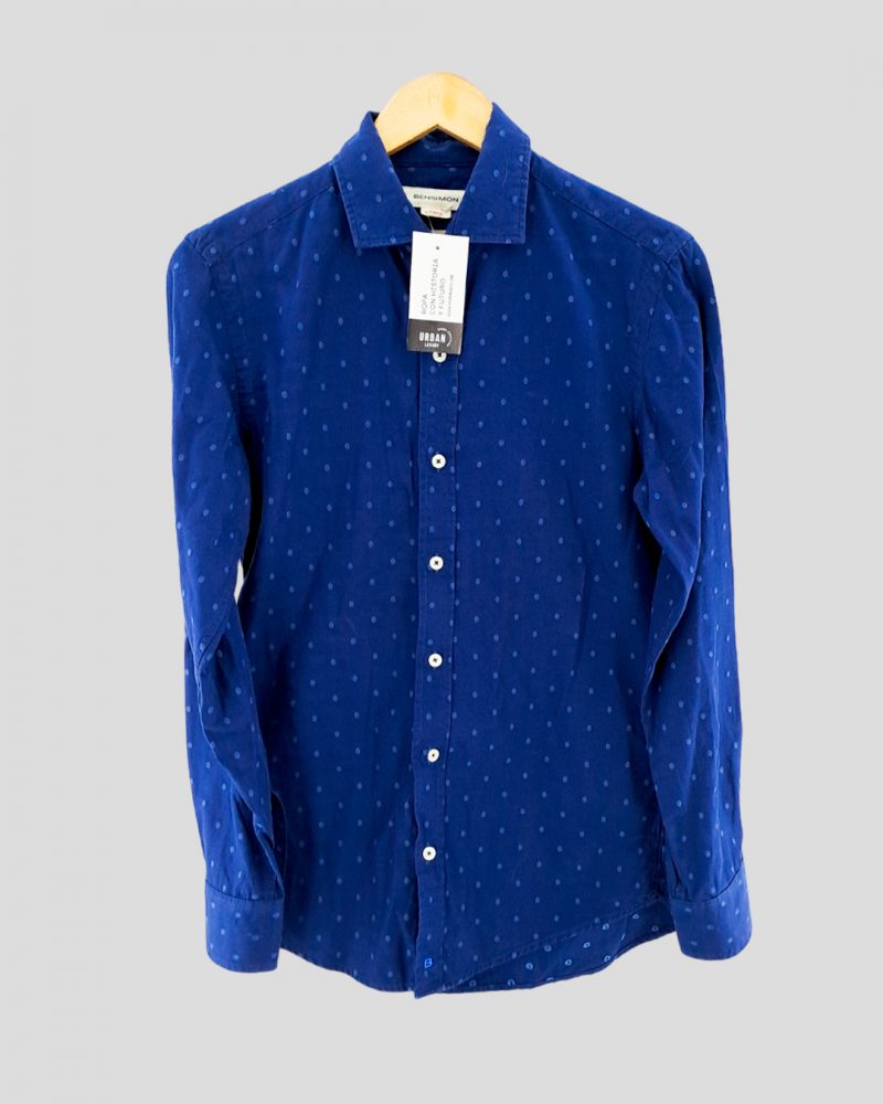 Camisa Manga Larga Hombre Bensimon de Hombre Talle S