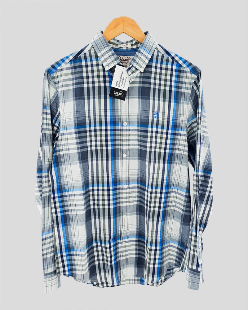 Camisa Manga Larga Hombre Pengüin de Hombre Talle M