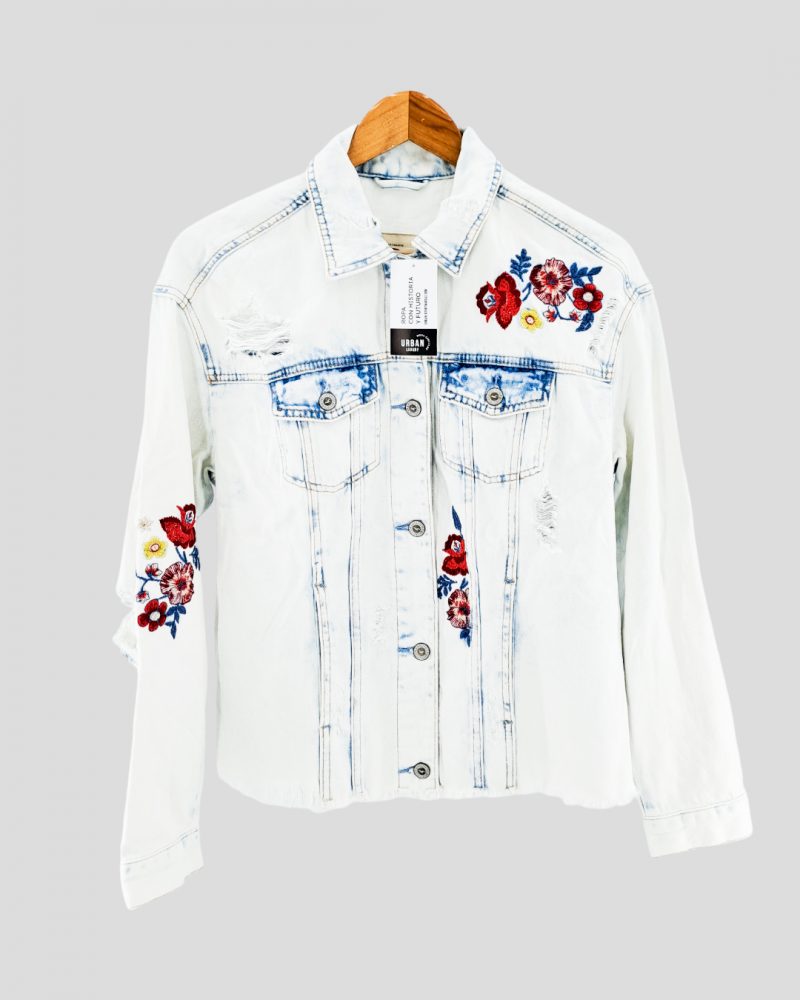 Campera Jean Hollister de Mujer Talle S