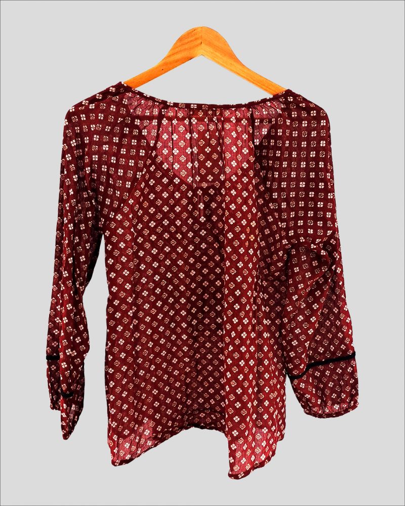 Blusa Manga Larga Liviana India Style de Mujer Talle 38