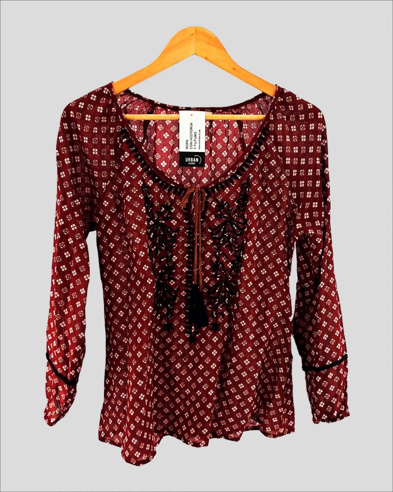 Blusa Manga Larga Liviana India Style de Mujer Talle 38