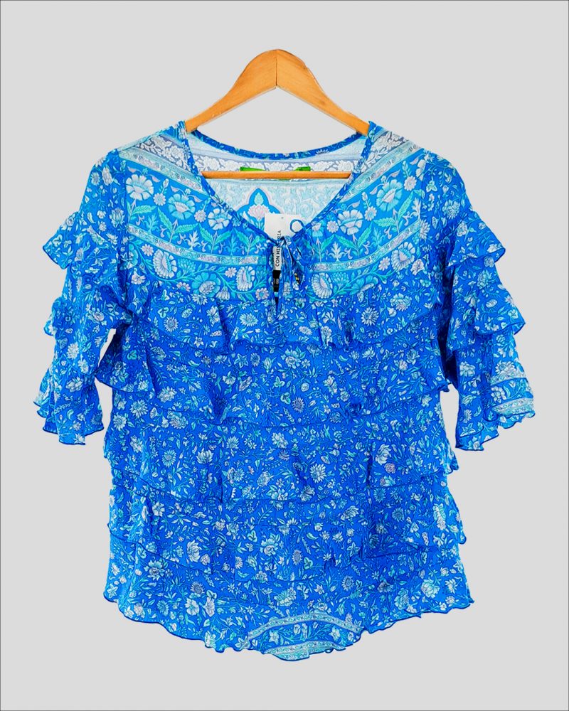 Blusa Manga Corta Rapsodia de Mujer Talle M