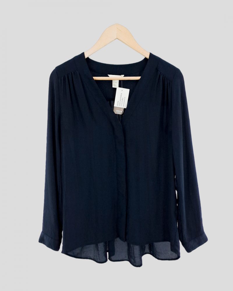 Blusa Manga Larga Liviana H&M de Mujer Talle 36