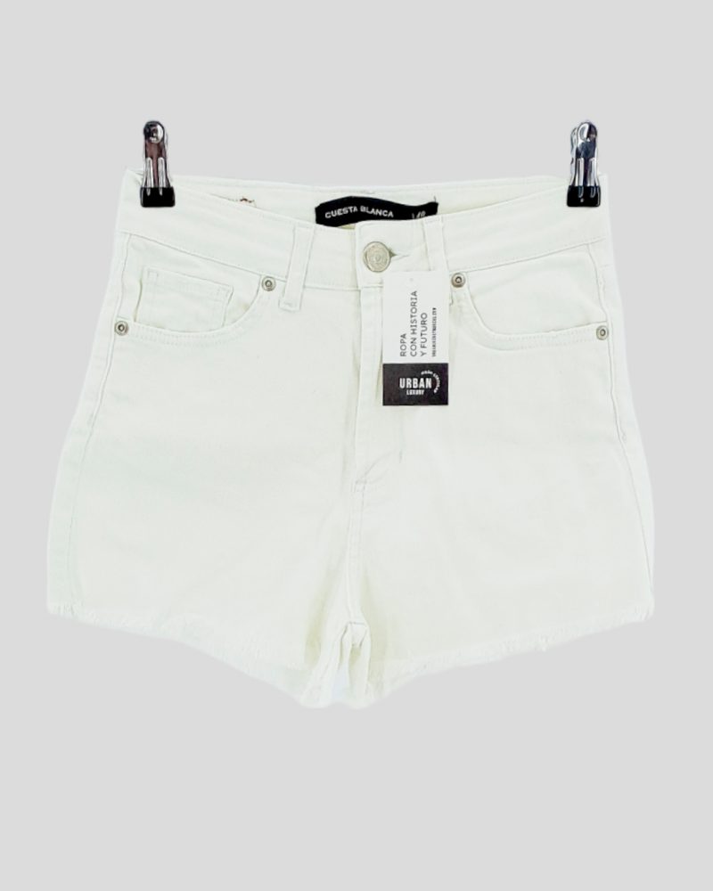 Short de Jean Cuesta Blanca de Mujer Talle 40