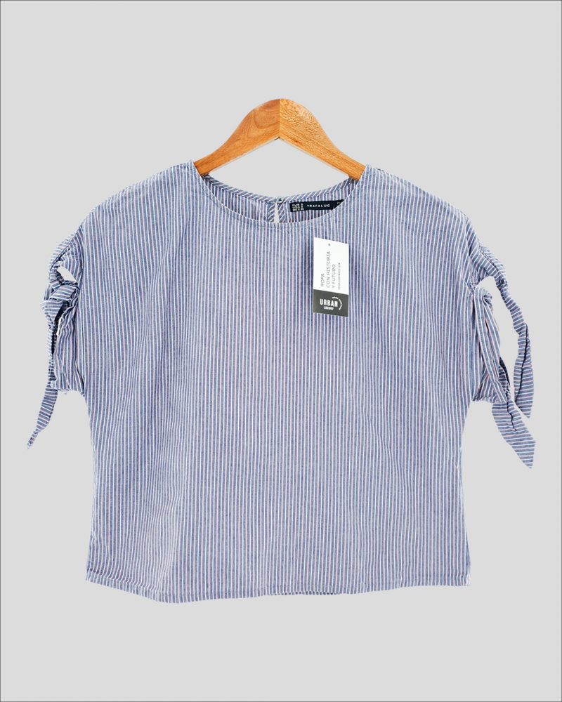 Blusa Manga Corta Trafaluc de Mujer Talle S