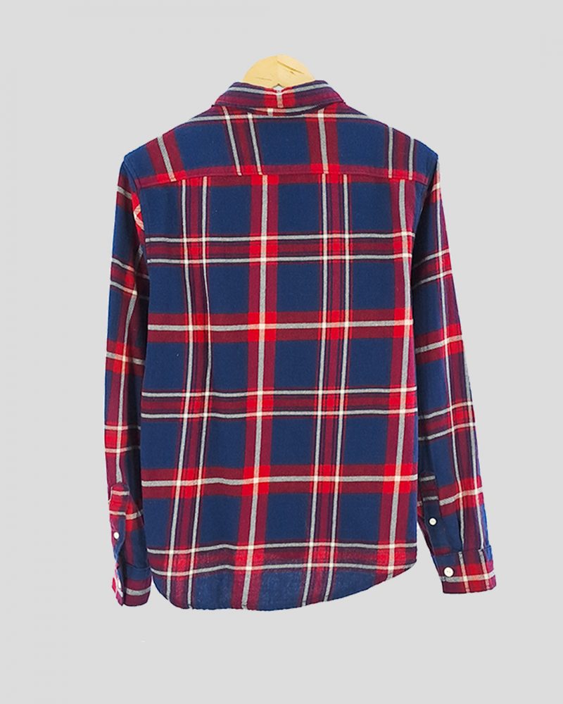 Camisa Manga Larga Hombre Pull & Bear de Hombre Talle S