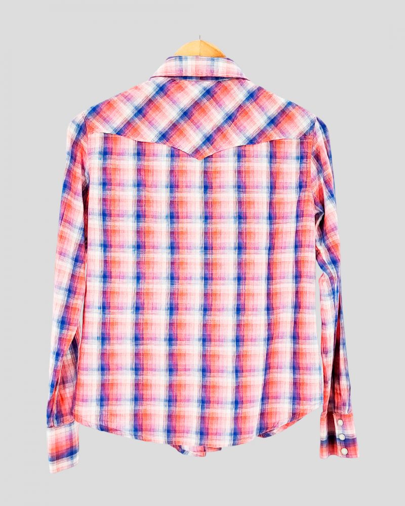 Camisa Manga Larga Liviana Mujer Wrangler de Mujer Talle M