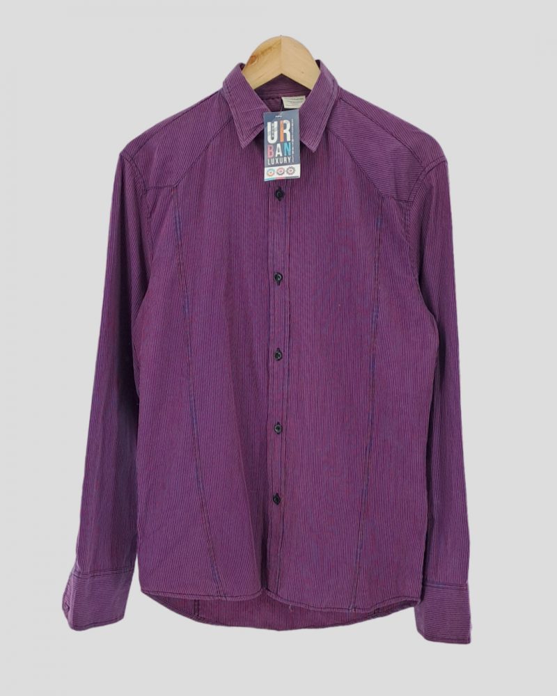 Camisa Manga Larga Hombre Bensimon de Hombre Talle S