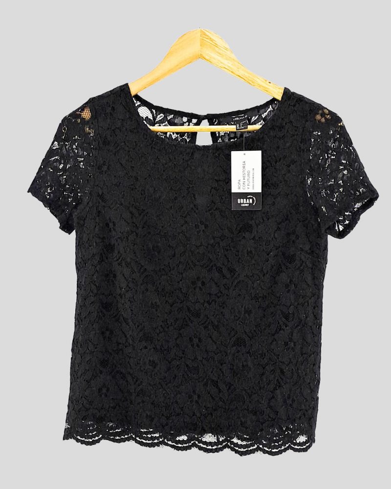 Top Manga Corta Forever 21 de Mujer Talle S