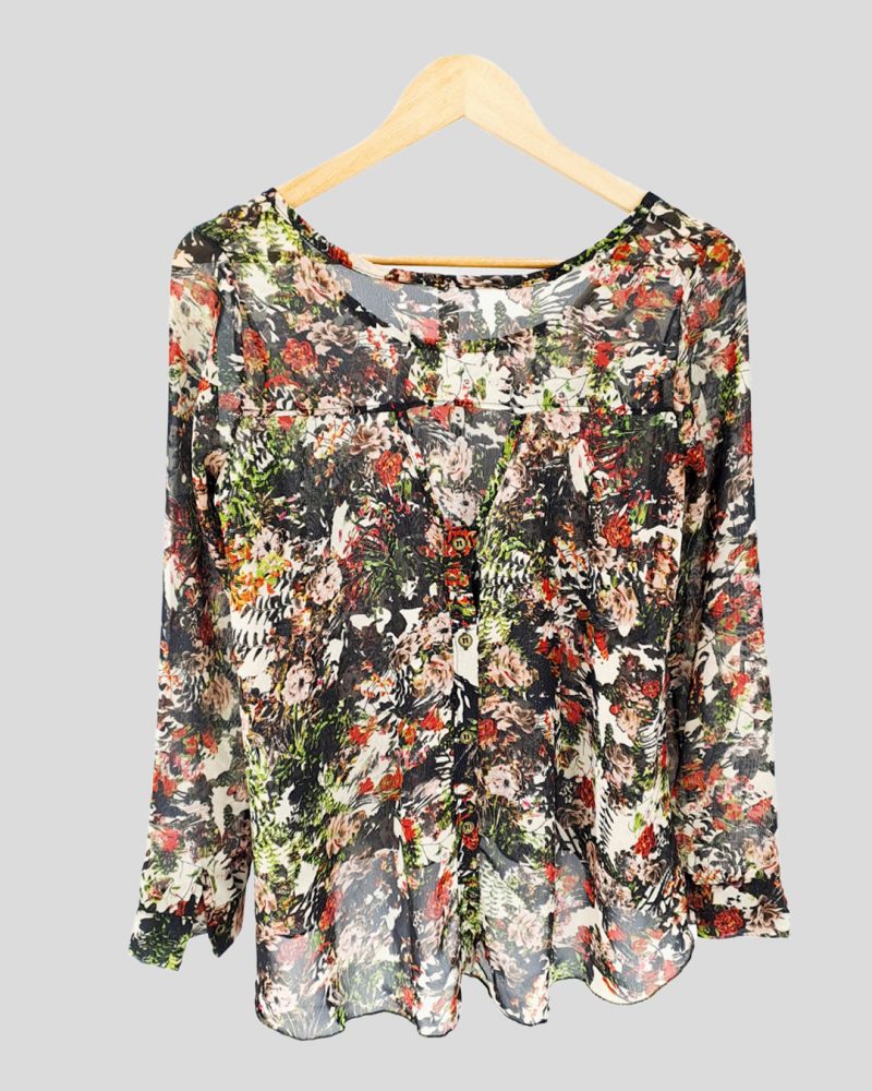 Blusa Manga Larga Liviana Materia de Mujer Talle S