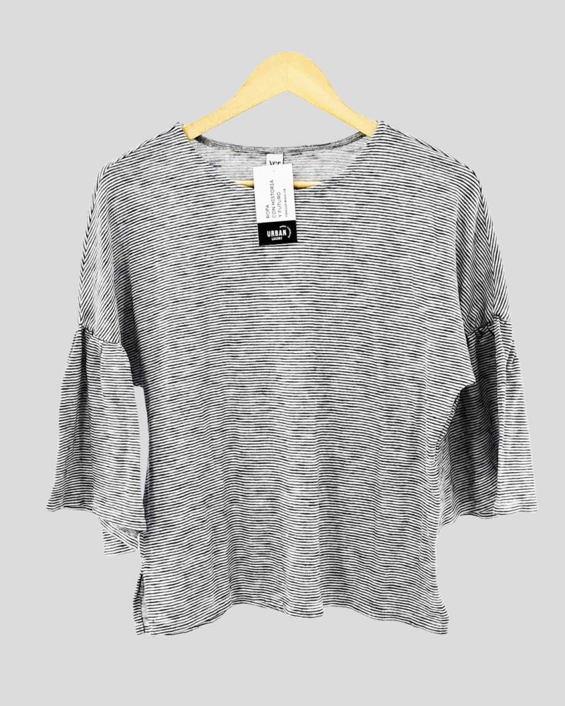 Blusa Manga Corta Ver de Mujer Talle 42