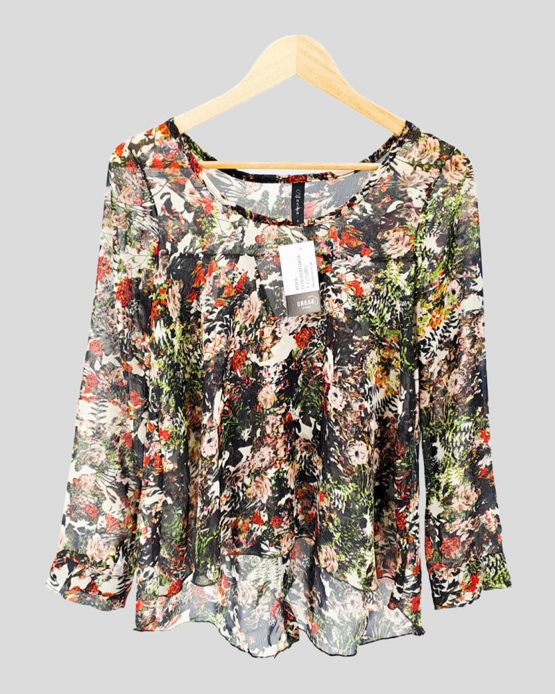 Blusa Manga Larga Liviana Materia de Mujer Talle S