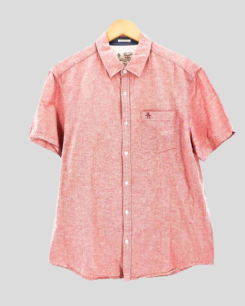 Camisa Manga Corta Hombre Pengüin de Hombre Talle L