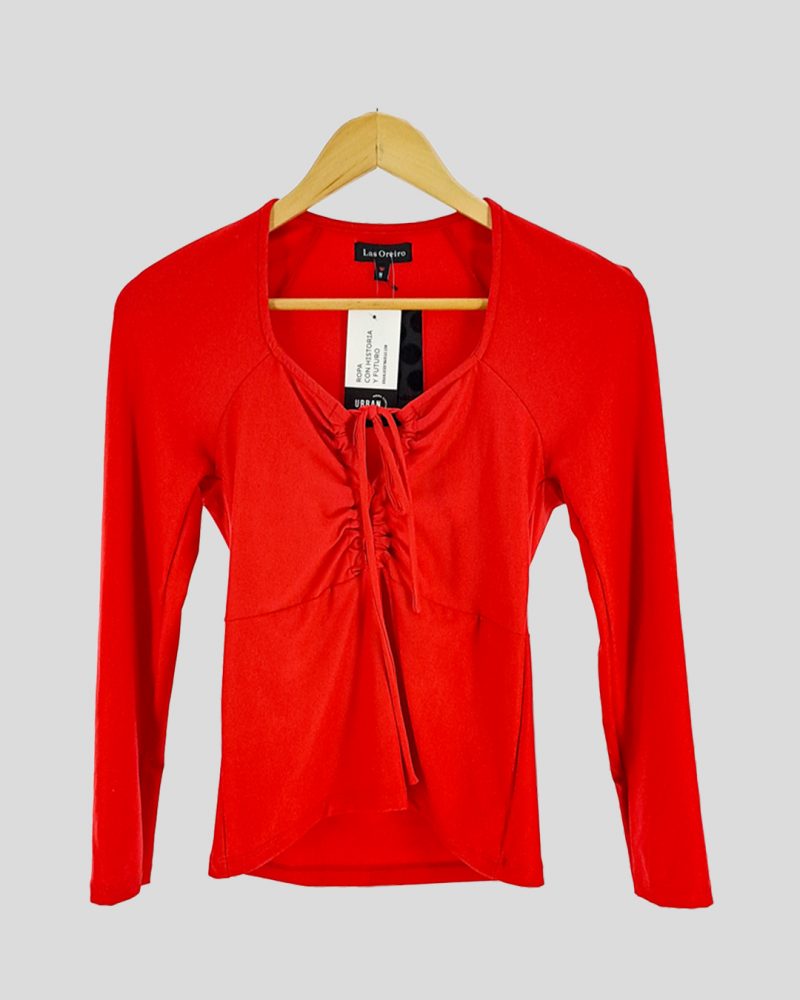 Blusa Manga Larga Liviana Las Oreiro de Mujer Talle M