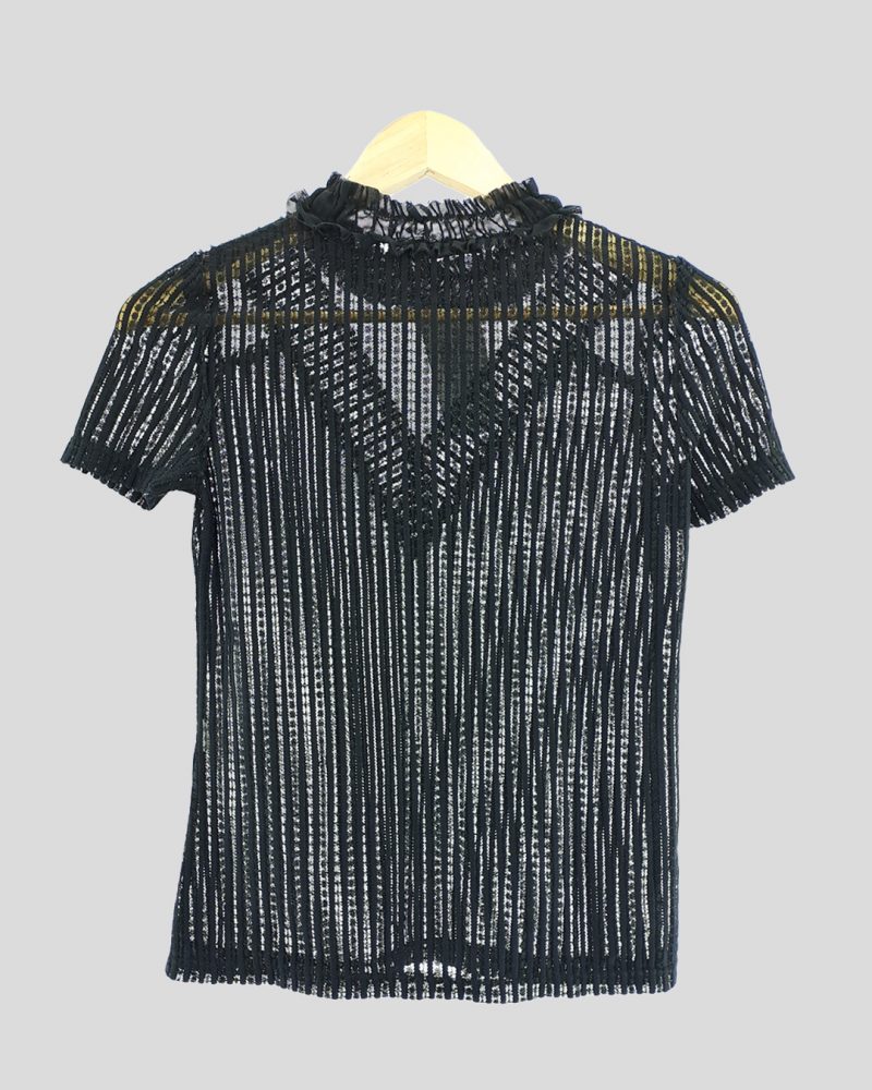 Blusa Manga Corta Trafaluc de Mujer Talle S