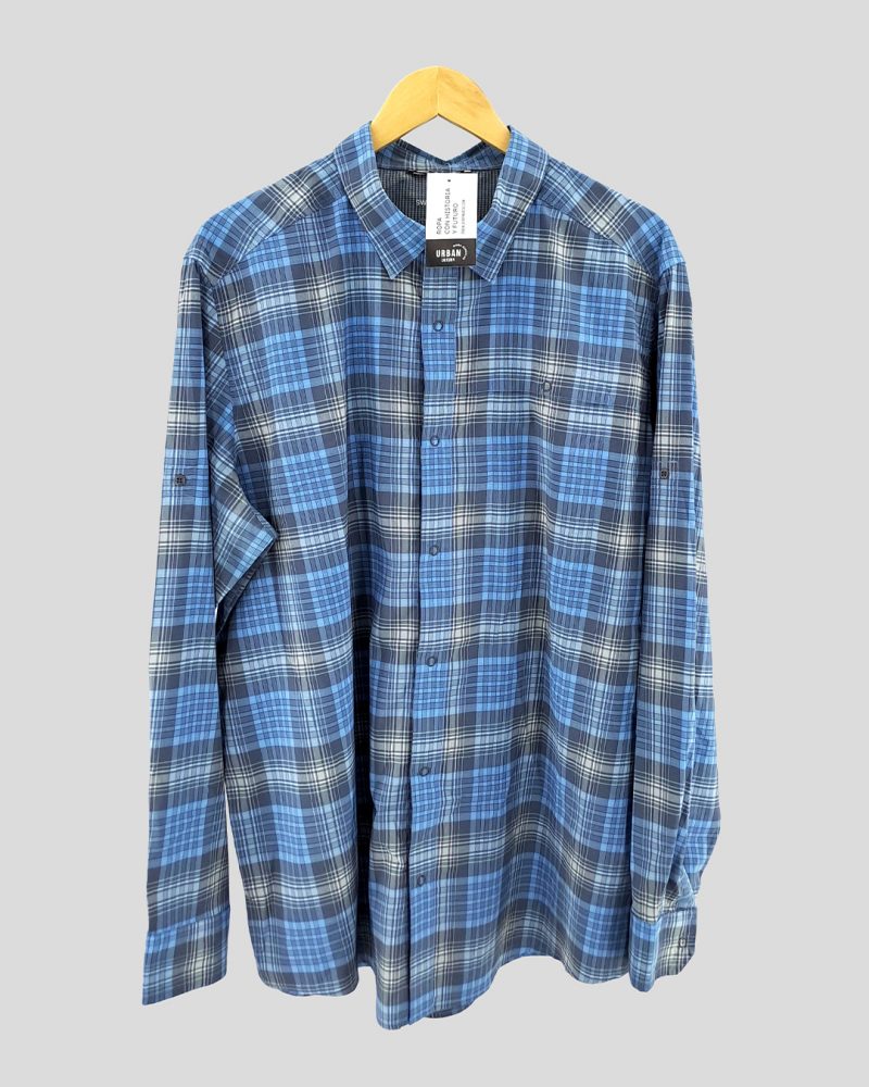 Camisa Manga Larga Hombre Marca Internacional de Hombre Talle XL