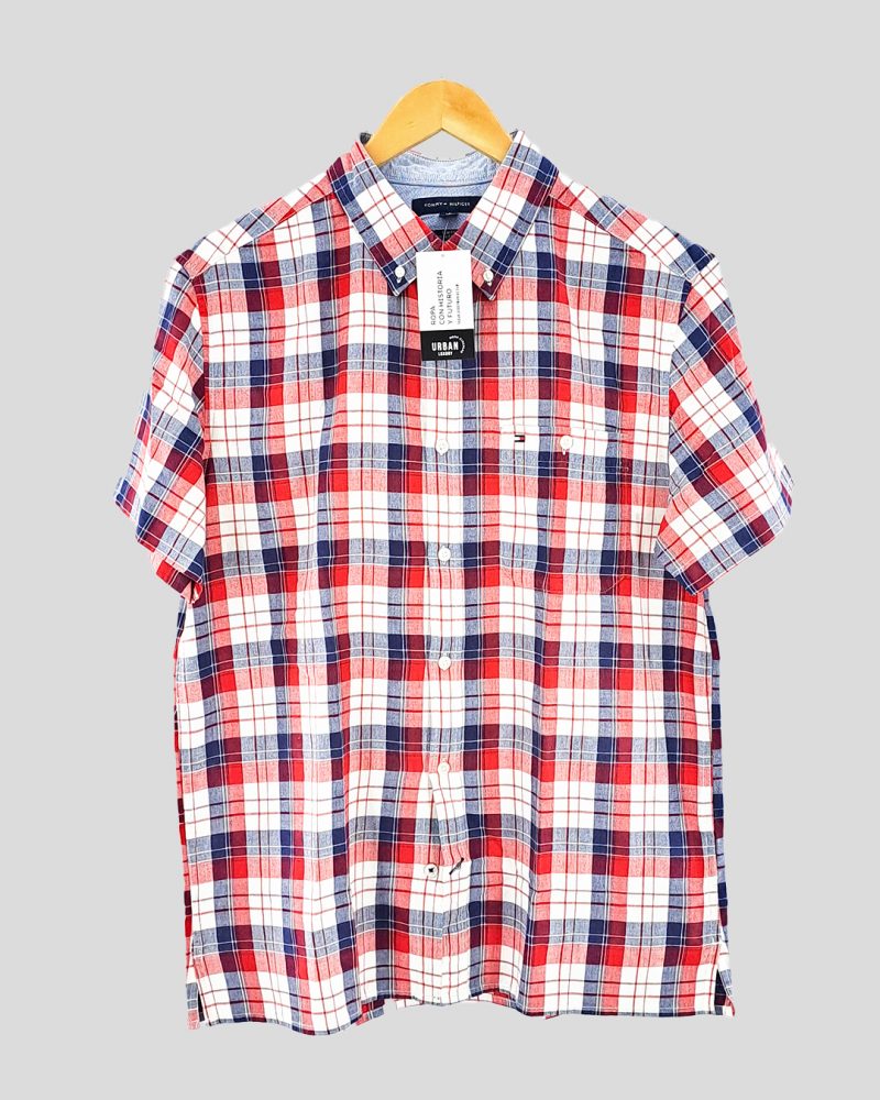 Camisa Manga Corta Hombre Tommy Hilfiger de Hombre Talle L