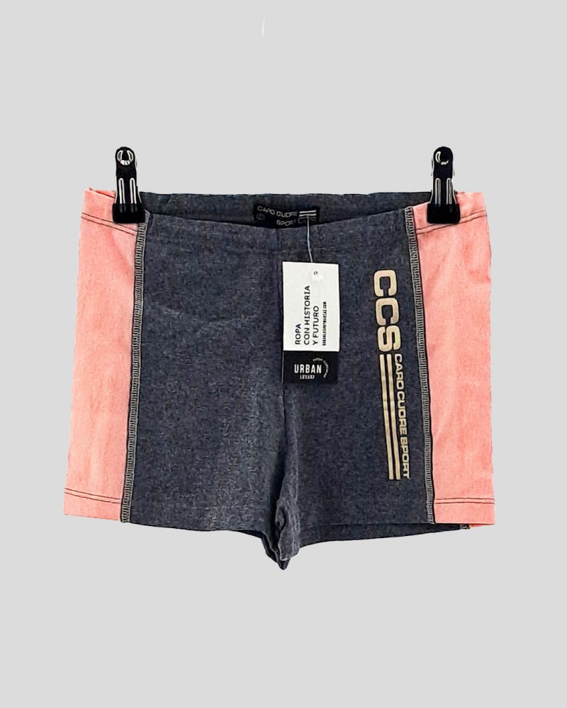 Short Deportivo Caro Cuore de Mujer Talle 2