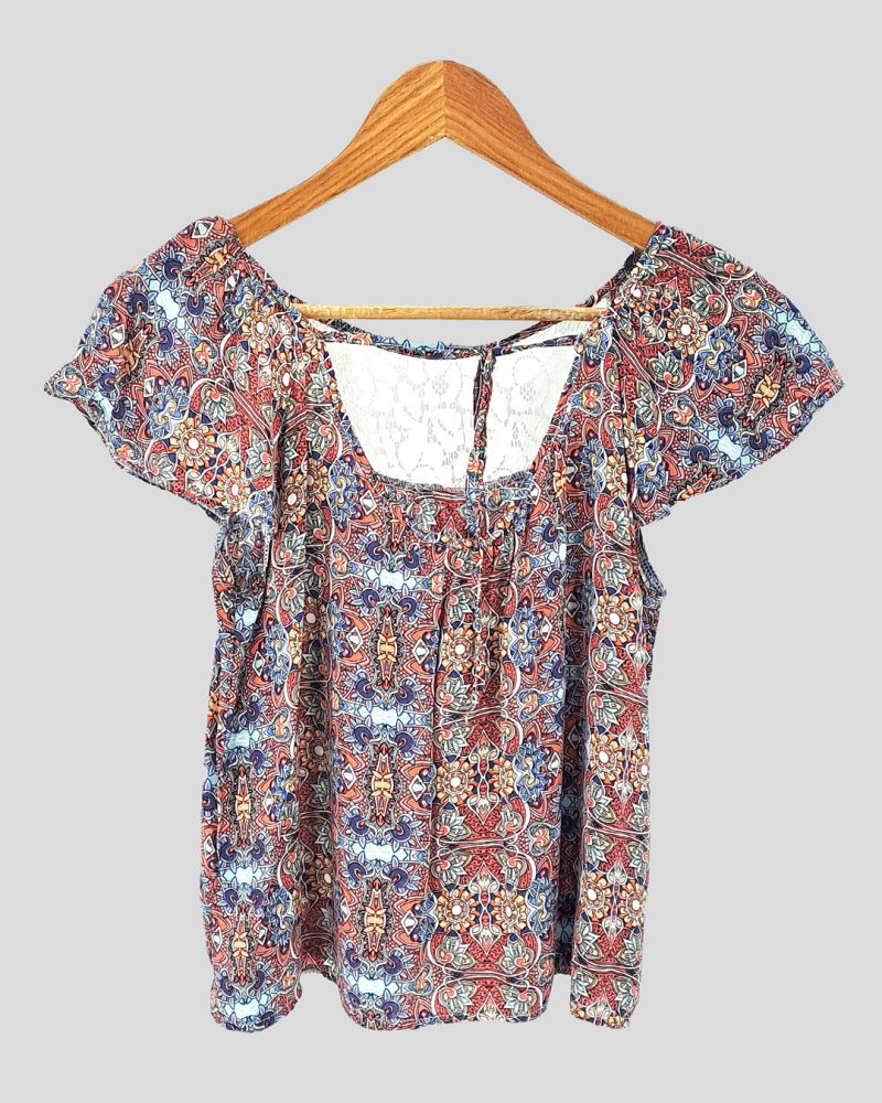 Blusa Manga Corta Marca Nacional de Mujer Talle S