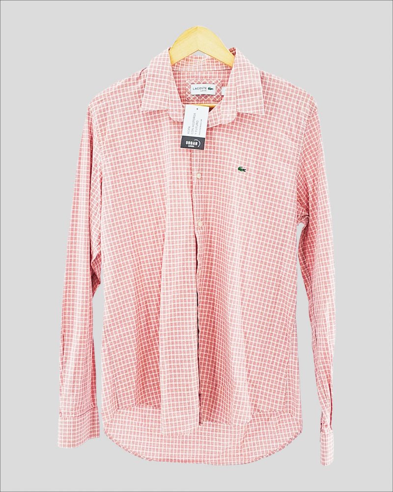 Camisa Manga Larga Hombre Lacoste de Hombre Talle 42